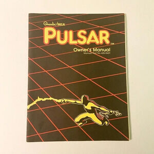 Vintage 1981 Pulsar Owners Manual Gremlin Sega  Arcade Game Manual